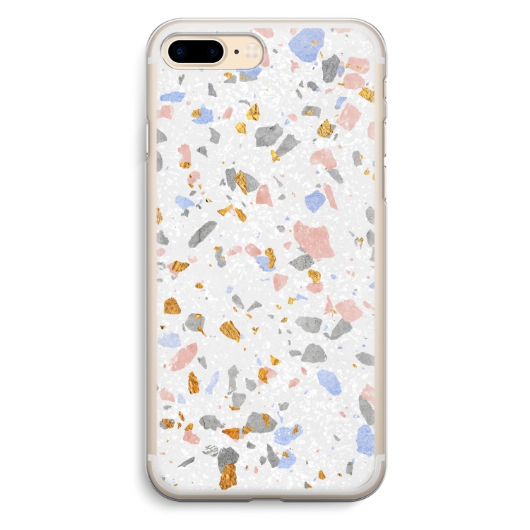 Terrazzo N°8: iPhone 7 Plus Transparant Hoesje