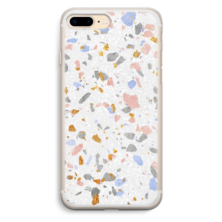 Terrazzo N°8: iPhone 7 Plus Transparant Hoesje