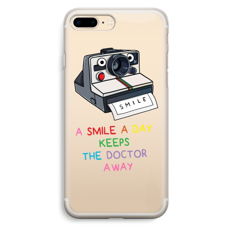 Smile: iPhone 7 Plus Transparant Hoesje