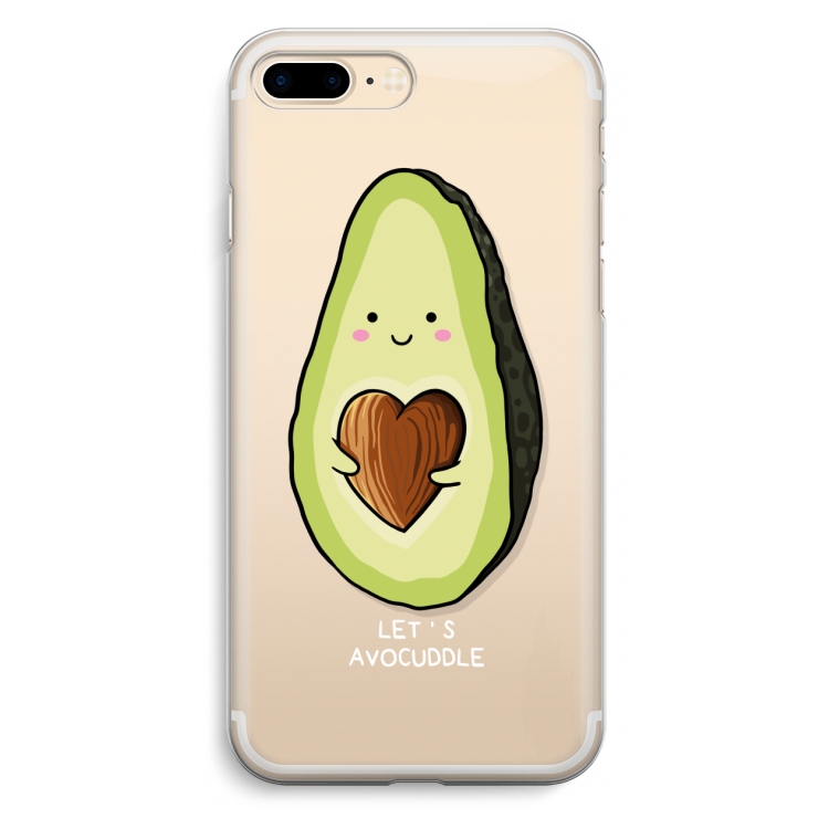 Avocuddle: iPhone 7 Plus Transparant Hoesje