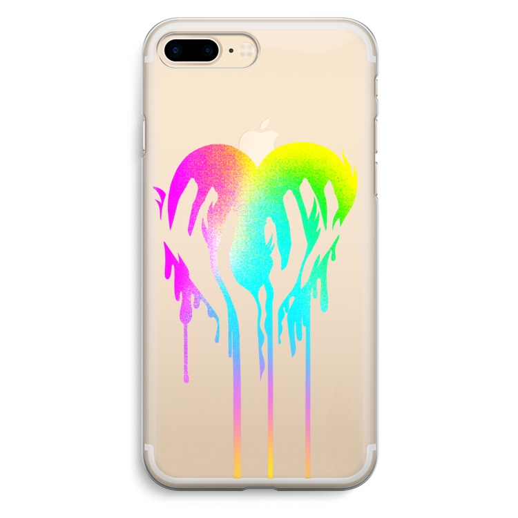 Hold My Heart: iPhone 7 Plus Transparant Hoesje