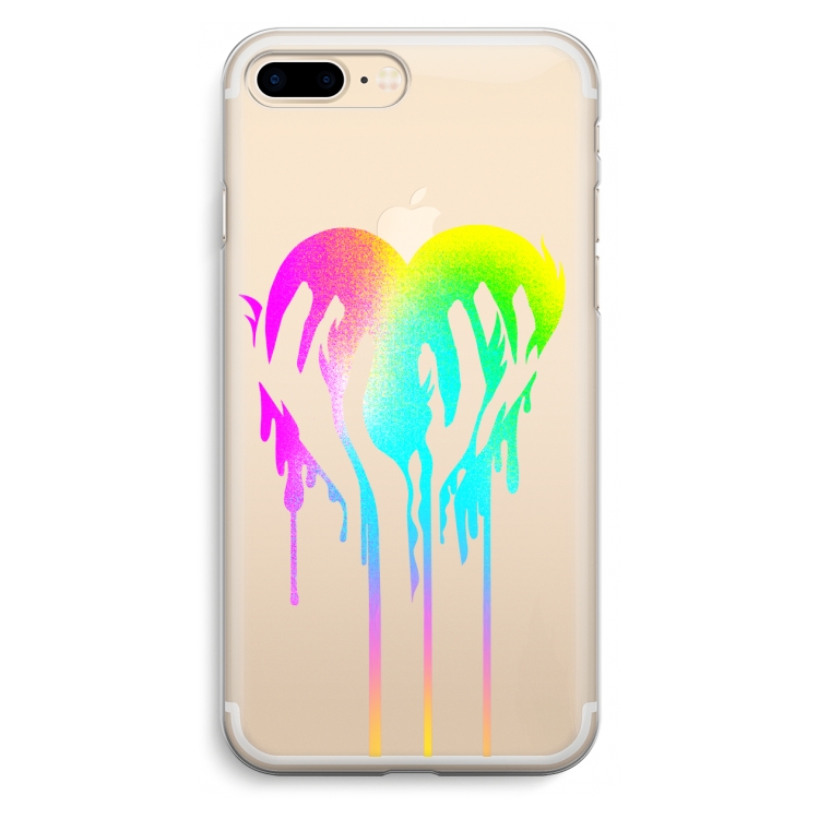 Hold My Heart: iPhone 7 Plus Transparant Hoesje