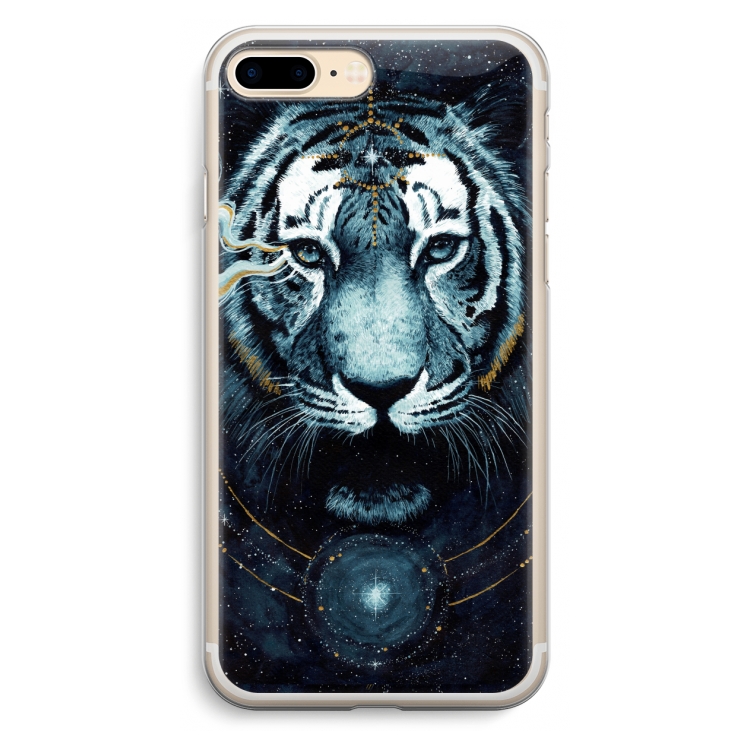 Darkness Tiger: iPhone 7 Plus Transparant Hoesje