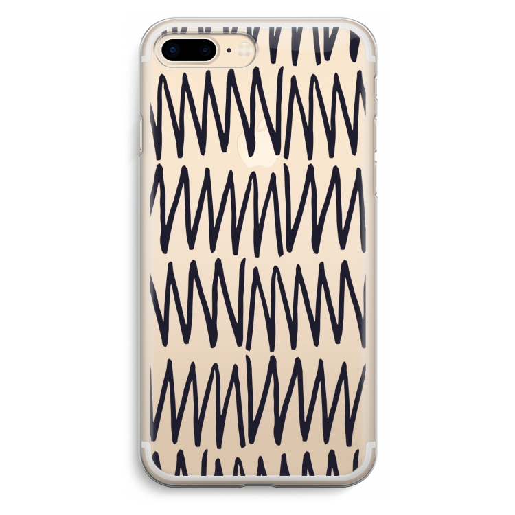 Marrakech Zigzag: iPhone 7 Plus Transparant Hoesje