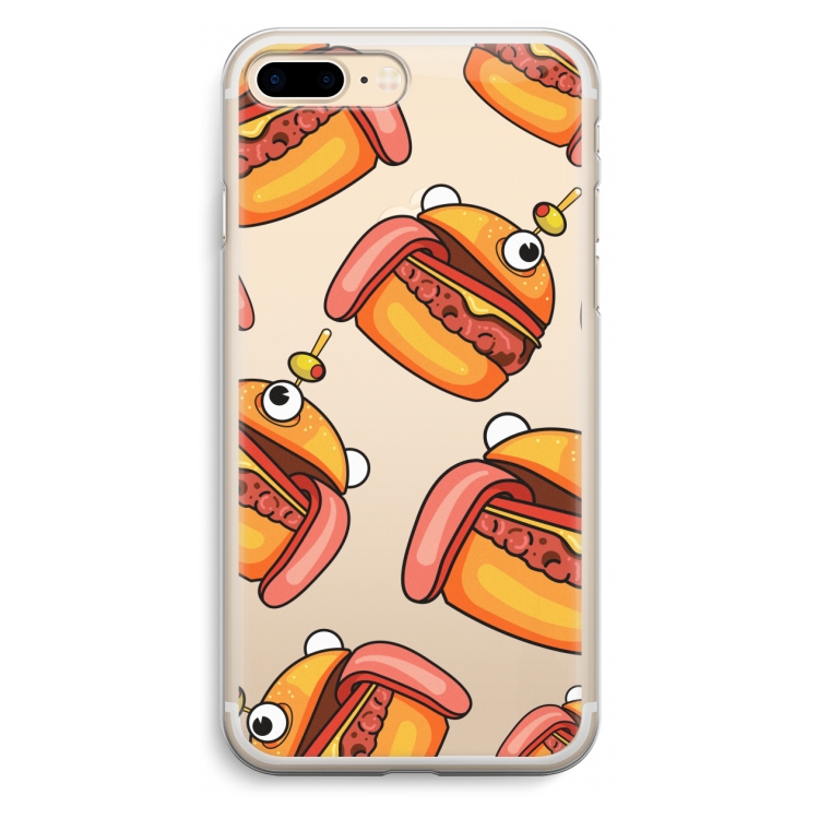 Hamburger: iPhone 7 Plus Transparant Hoesje