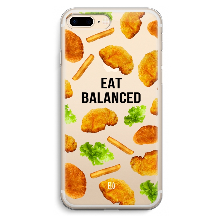 Eat Balanced: iPhone 7 Plus Transparant Hoesje