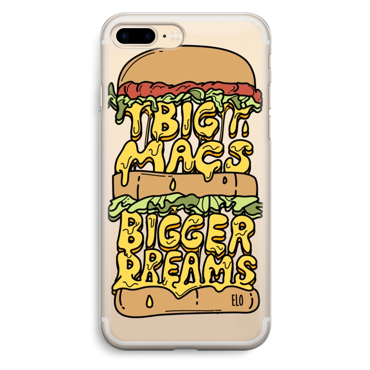 Big Macs Bigger Dreams: iPhone 7 Plus Transparant Hoesje