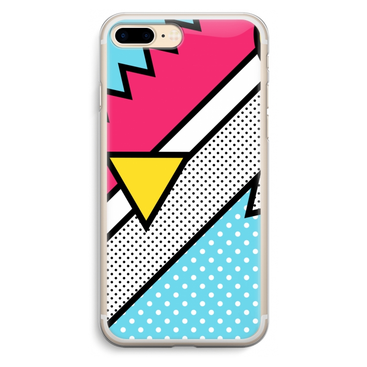 Pop Art #3: iPhone 7 Plus Transparant Hoesje