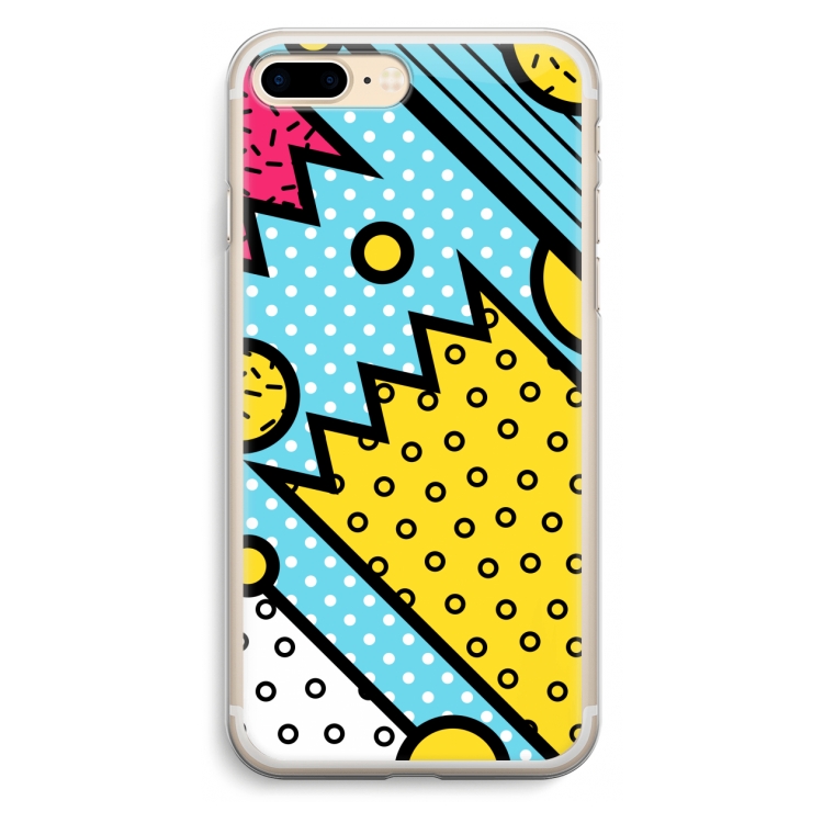 Pop Art #1: iPhone 7 Plus Transparant Hoesje