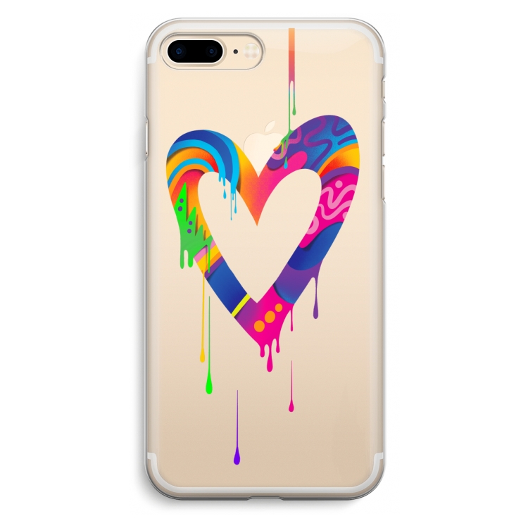 Melts My Heart: iPhone 7 Plus Transparant Hoesje