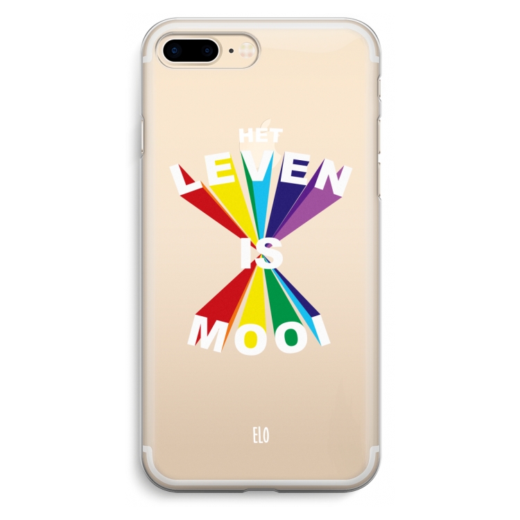 Het Leven Is Mooi: iPhone 7 Plus Transparant Hoesje