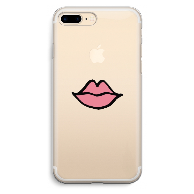 Kusje: iPhone 7 Plus Transparant Hoesje