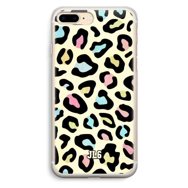 Leopard pattern: iPhone 7 Plus Transparant Hoesje
