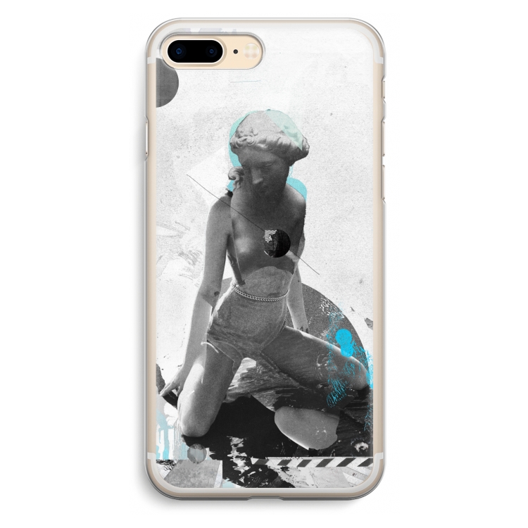 I will not feel a thing: iPhone 7 Plus Transparant Hoesje