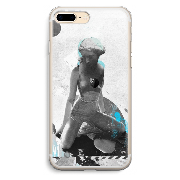 I will not feel a thing: iPhone 7 Plus Transparant Hoesje