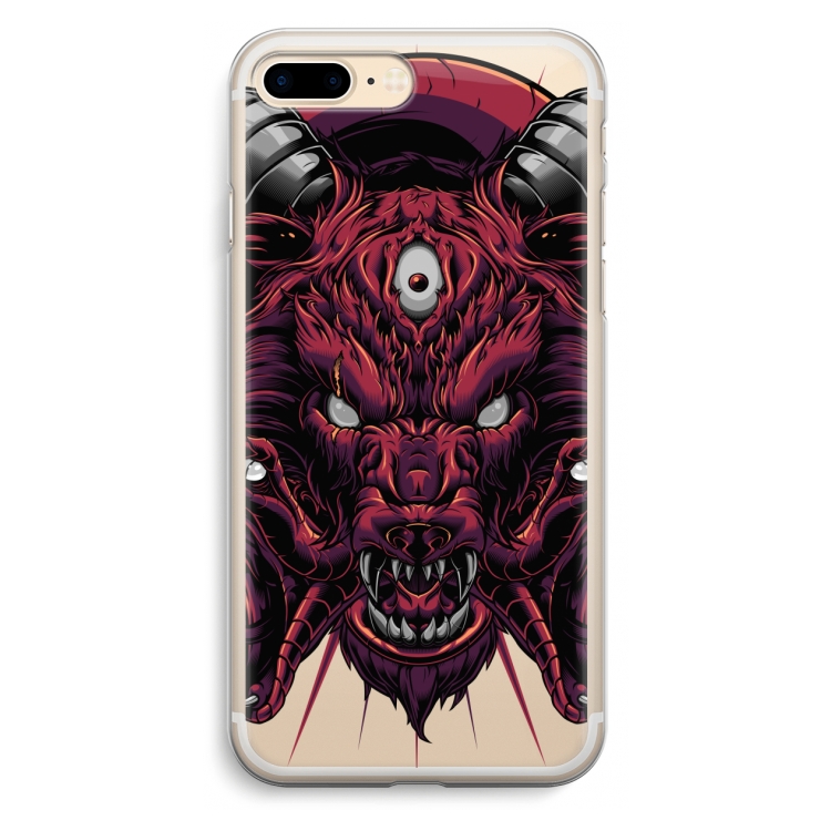 Hell Hound and Serpents: iPhone 7 Plus Transparant Hoesje
