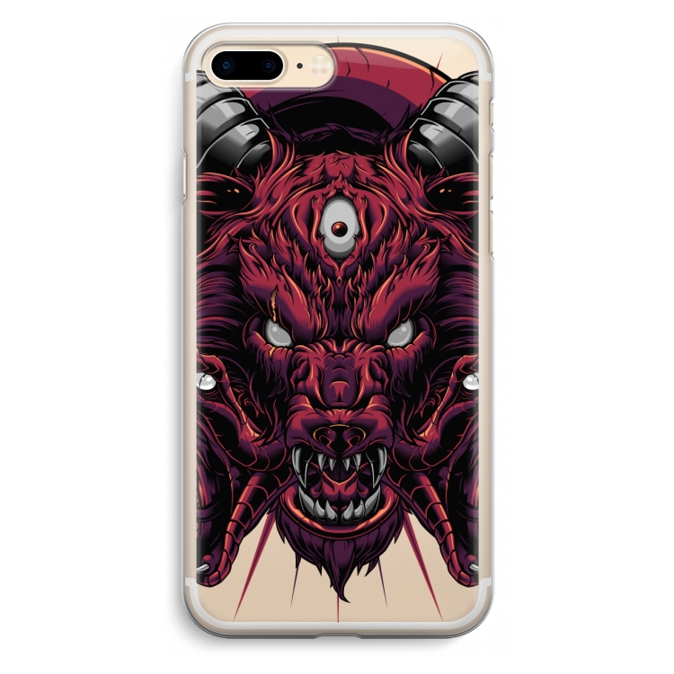 Hell Hound and Serpents: iPhone 7 Plus Transparant Hoesje