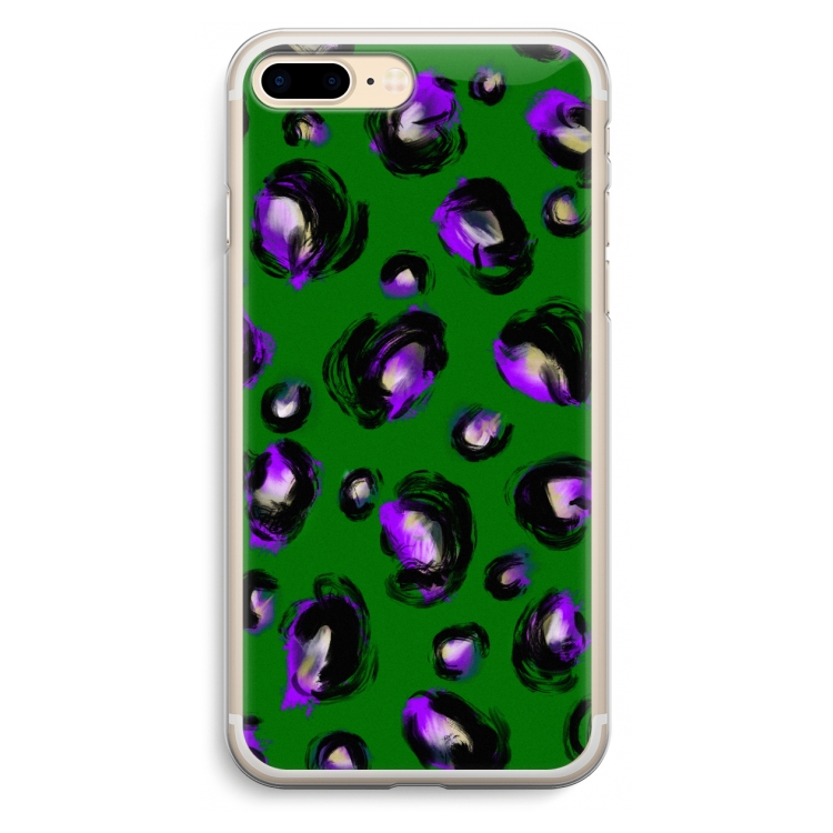Green Cheetah: iPhone 7 Plus Transparant Hoesje