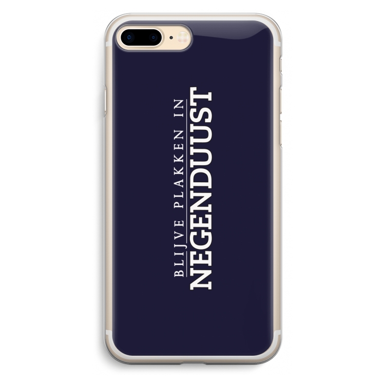 Blijve plakken in Negenduust: iPhone 7 Plus Transparant Hoesje