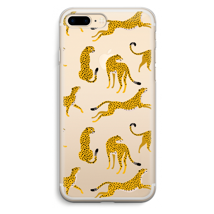 Luipaard: iPhone 7 Plus Transparant Hoesje