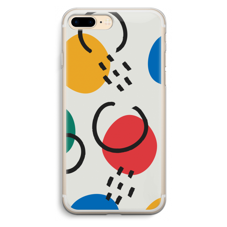 Illustratieve pop 3: iPhone 7 Plus Transparant Hoesje