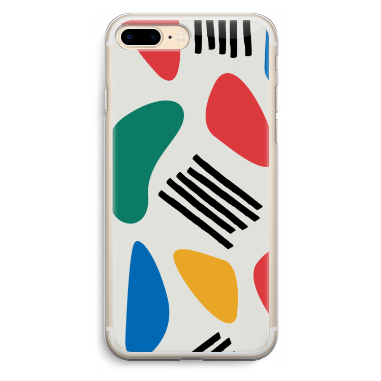 Illustratieve pop 1: iPhone 7 Plus Transparant Hoesje