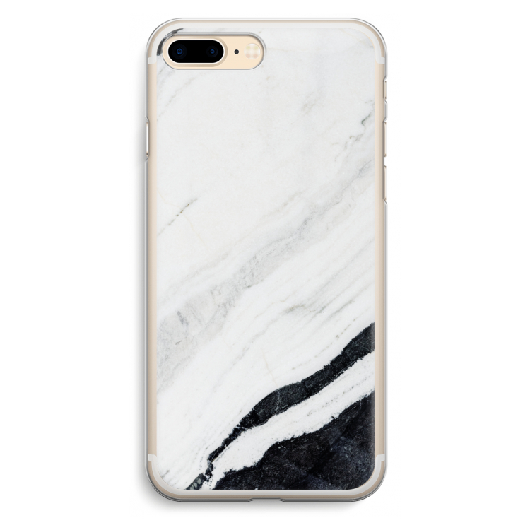 Elegante marmer: iPhone 7 Plus Transparant Hoesje