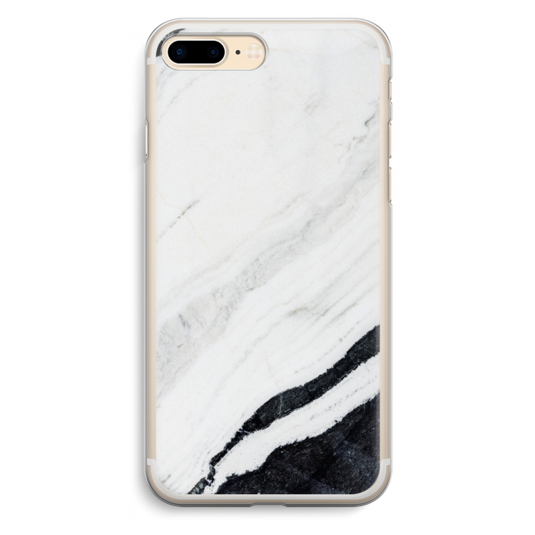 Elegante marmer: iPhone 7 Plus Transparant Hoesje