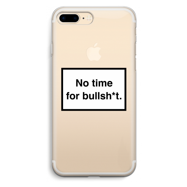 No time: iPhone 7 Plus Transparant Hoesje