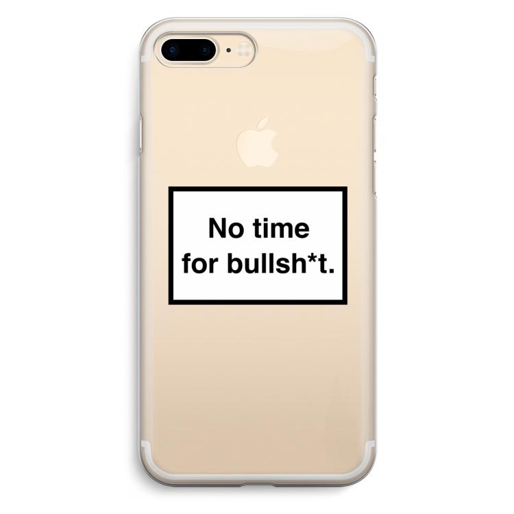 No time: iPhone 7 Plus Transparant Hoesje