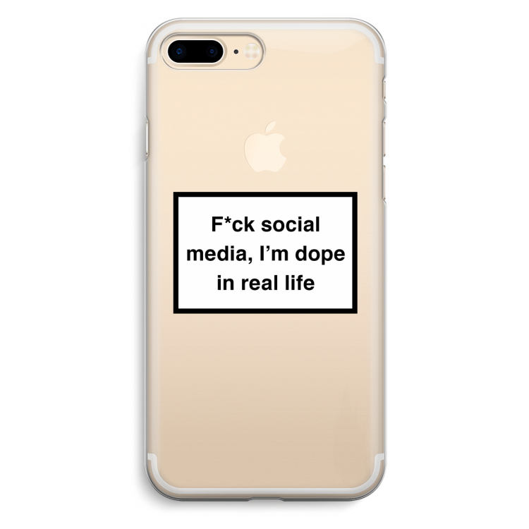 I'm dope: iPhone 7 Plus Transparant Hoesje
