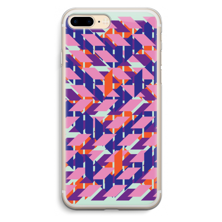 Skew Blush 3: iPhone 7 Plus Transparant Hoesje
