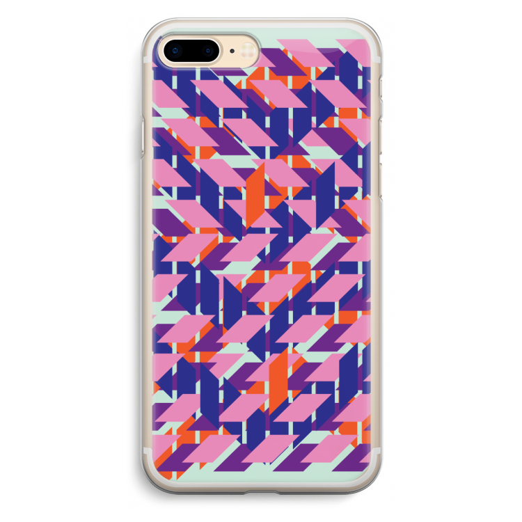 Skew Blush 3: iPhone 7 Plus Transparant Hoesje