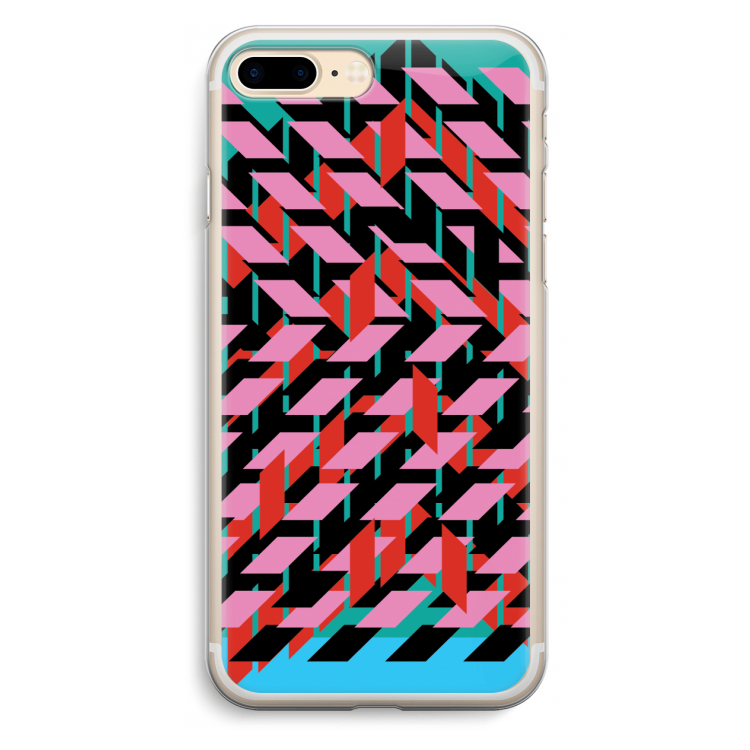 Skew Blush 2: iPhone 7 Plus Transparant Hoesje