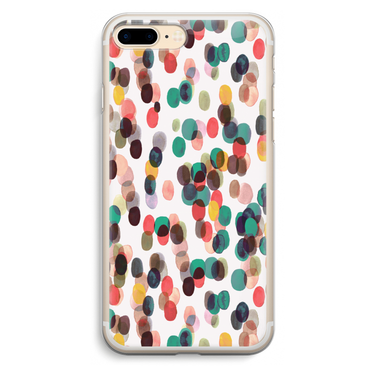 Tropical Dots: iPhone 7 Plus Transparant Hoesje