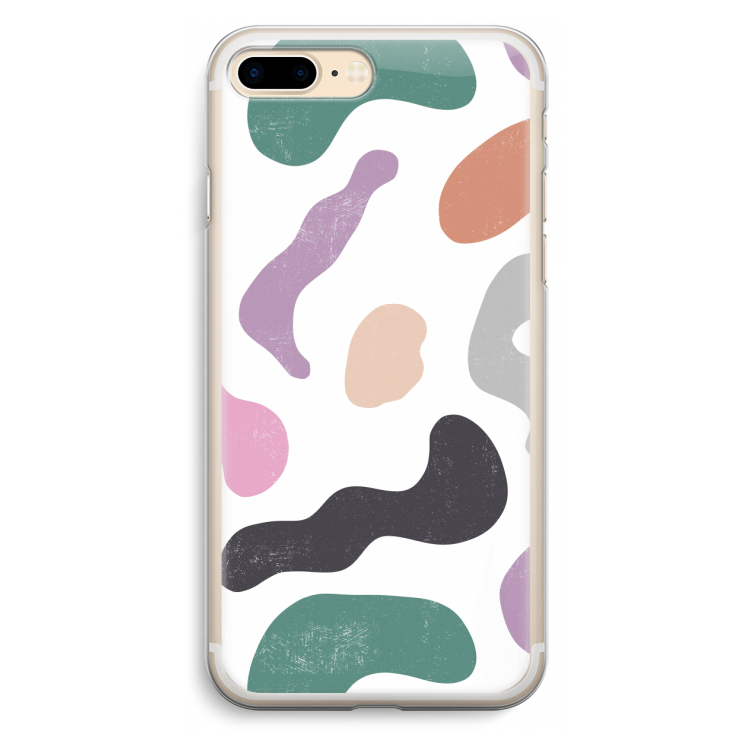 Memphis Shapes: iPhone 7 Plus Transparant Hoesje