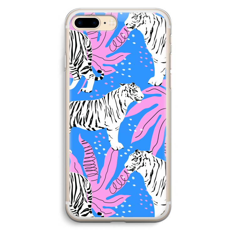 Tijger: iPhone 7 Plus Transparant Hoesje