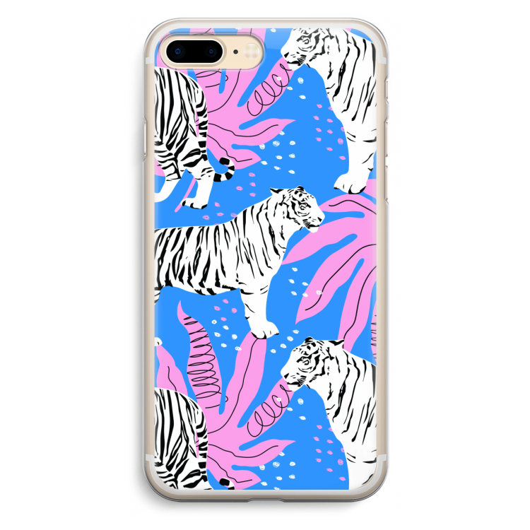 Tijger: iPhone 7 Plus Transparant Hoesje