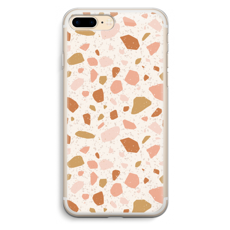 Terrazzo N°18: iPhone 7 Plus Transparant Hoesje