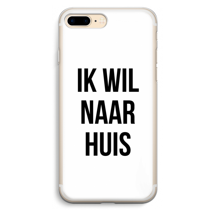 Ik wil naar huis: iPhone 7 Plus Transparant Hoesje