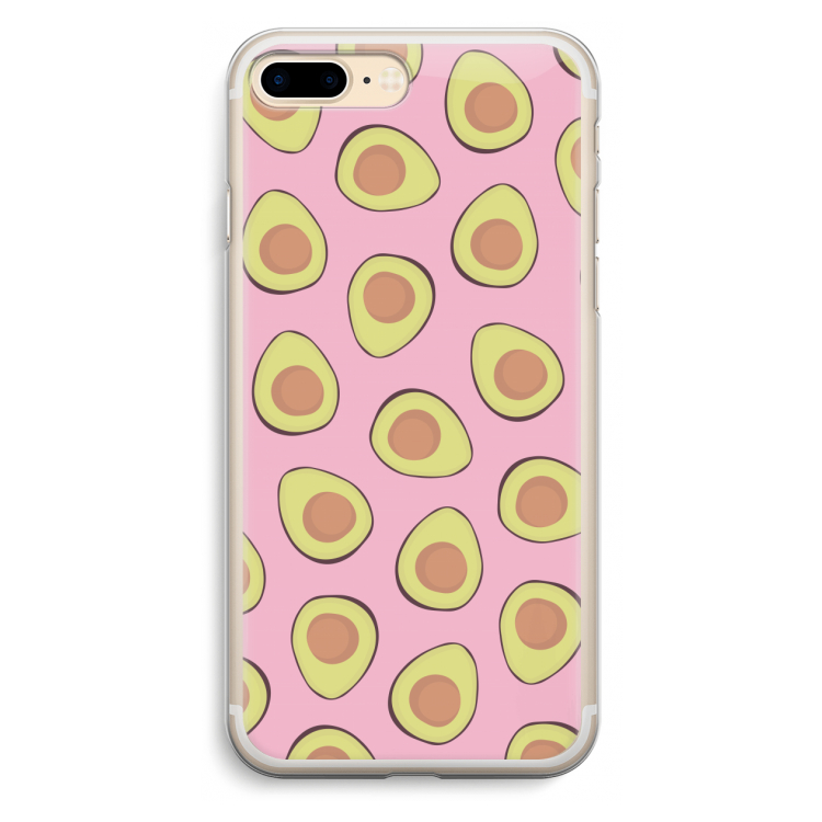 Dancing avocados: iPhone 7 Plus Transparant Hoesje