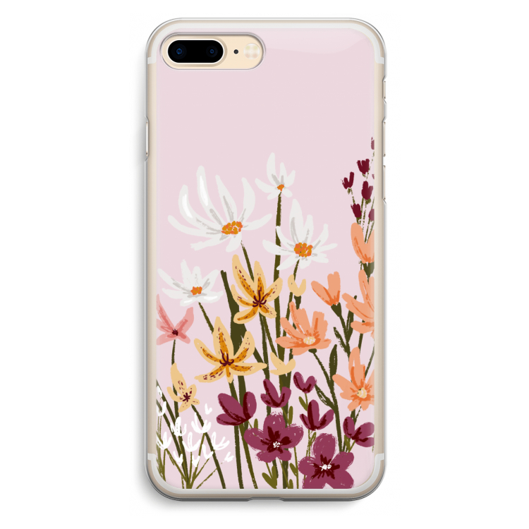 Painted wildflowers: iPhone 7 Plus Transparant Hoesje