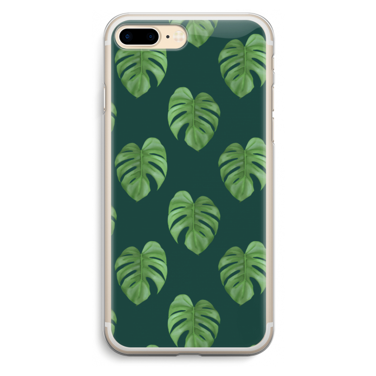 Monstera leaves: iPhone 7 Plus Transparant Hoesje