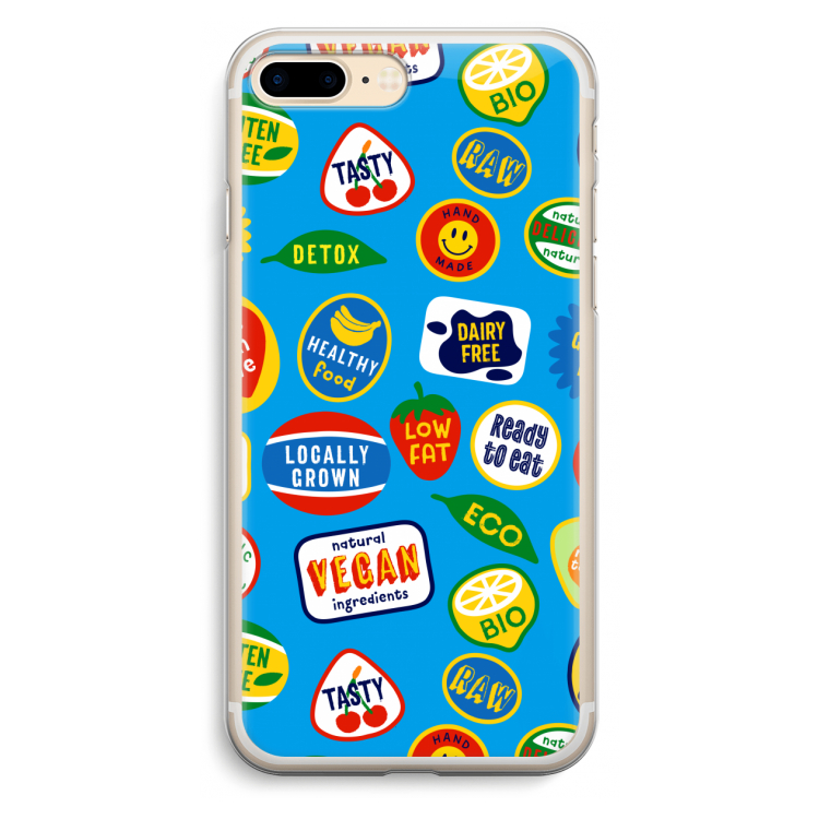 Fruitsticker: iPhone 7 Plus Transparant Hoesje
