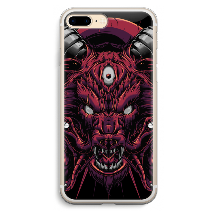 Hell Hound and Serpents: iPhone 7 Plus Transparant Hoesje