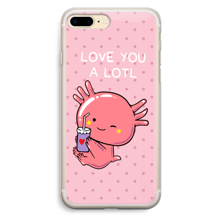 Love You A Lotl: iPhone 7 Plus Transparant Hoesje