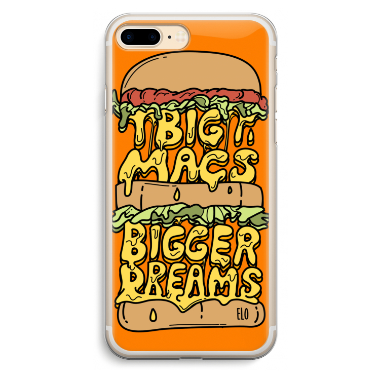 Big Macs Bigger Dreams: iPhone 7 Plus Transparant Hoesje