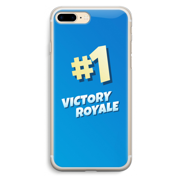 Victory Royale: iPhone 7 Plus Transparant Hoesje