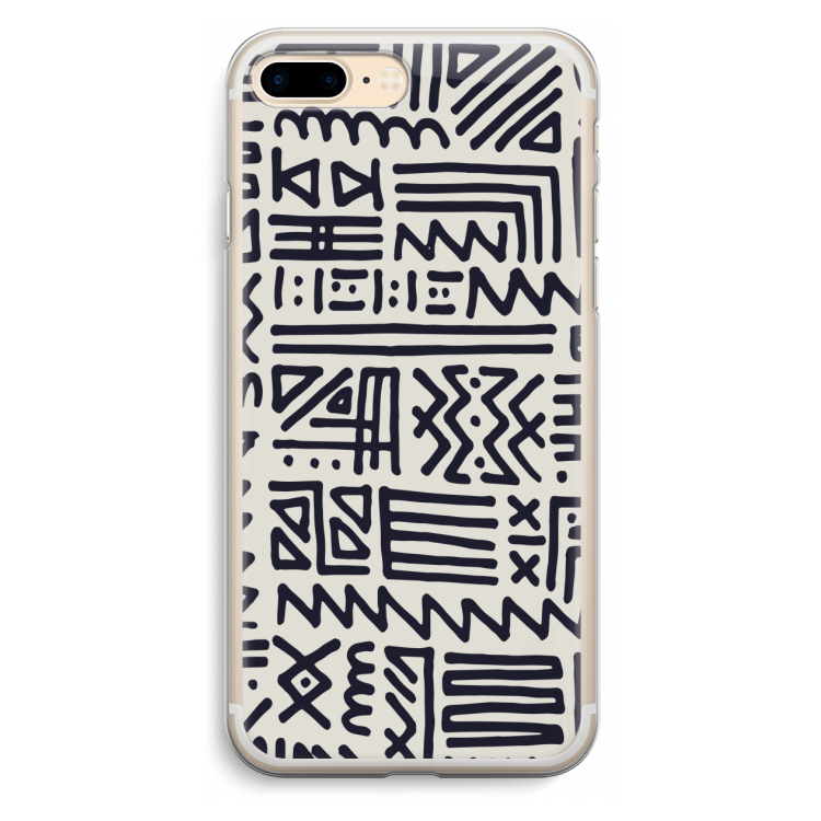 Marrakech print: iPhone 7 Plus Transparant Hoesje