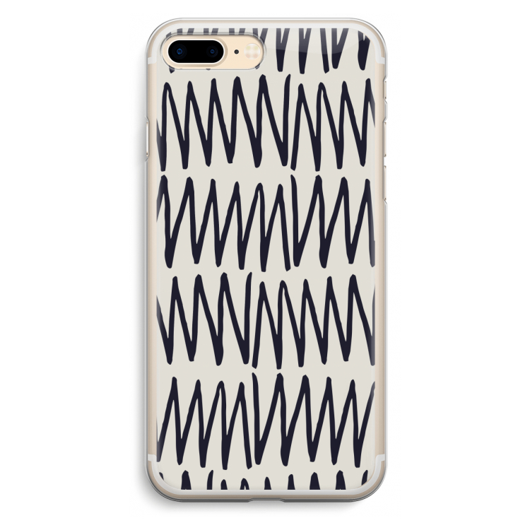 Marrakech Zigzag: iPhone 7 Plus Transparant Hoesje